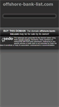Mobile Screenshot of offshore-bank-list.com