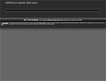 Tablet Screenshot of offshore-bank-list.com